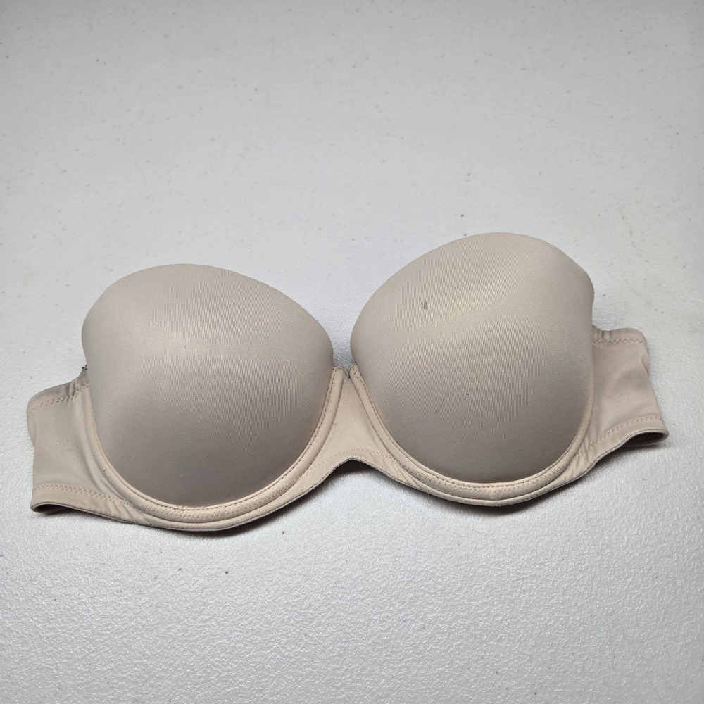 Victoria's Secret PINK Women Bra 32C Beige Push Up Multi Way Underwire READ